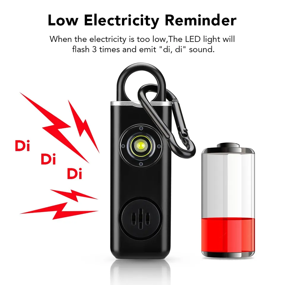 Alarm pertahanan diri 130dB me - Personal Alarm Keychain ulasan dan harga