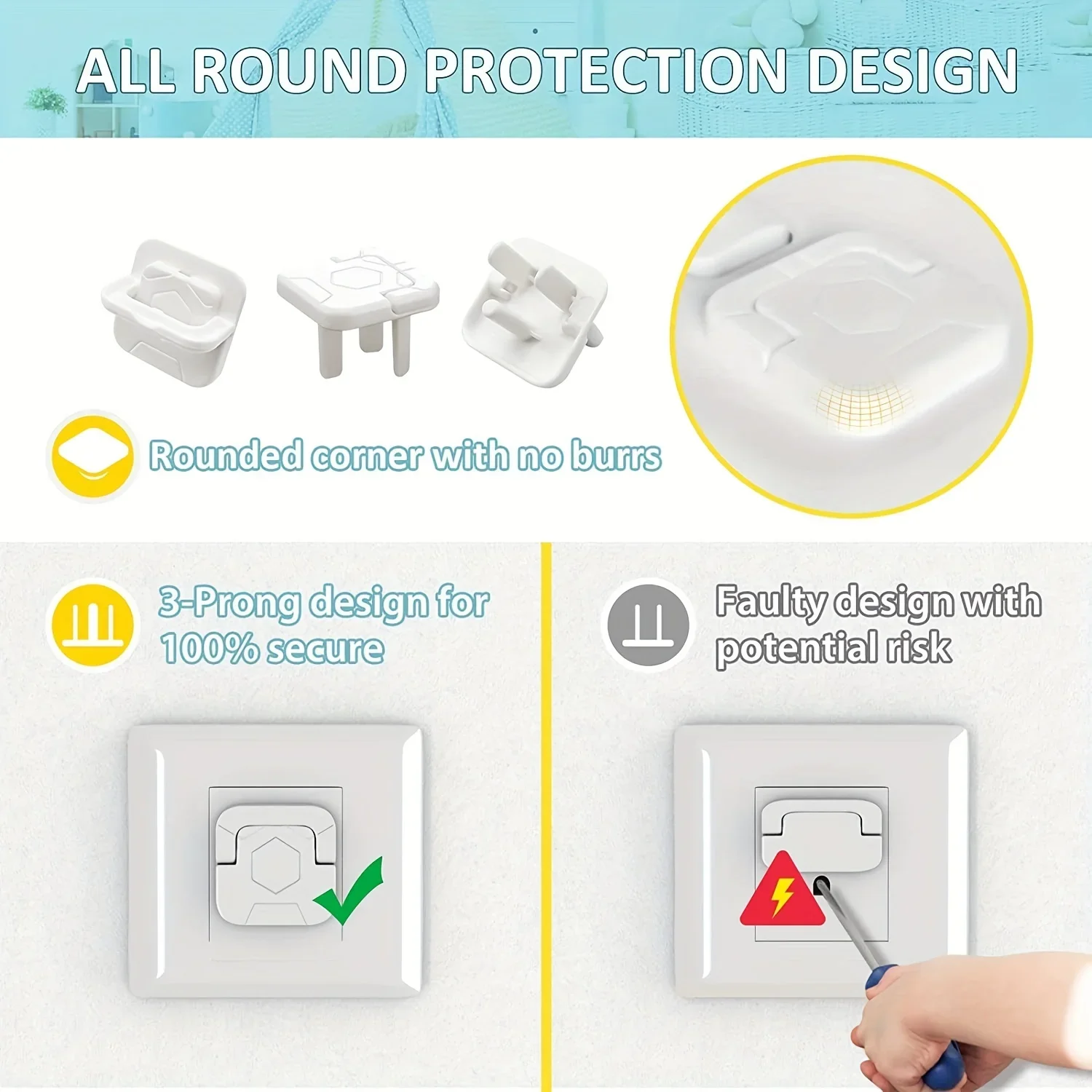 1/3/5/10/20 buah Penutup Stop  - Outlet Cover Baby ulasan dan harga